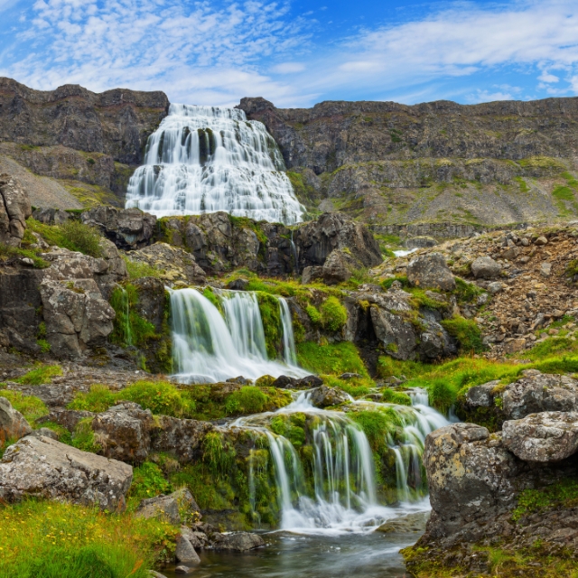 Dynjandi Waterfalls Isafjördur Iceland