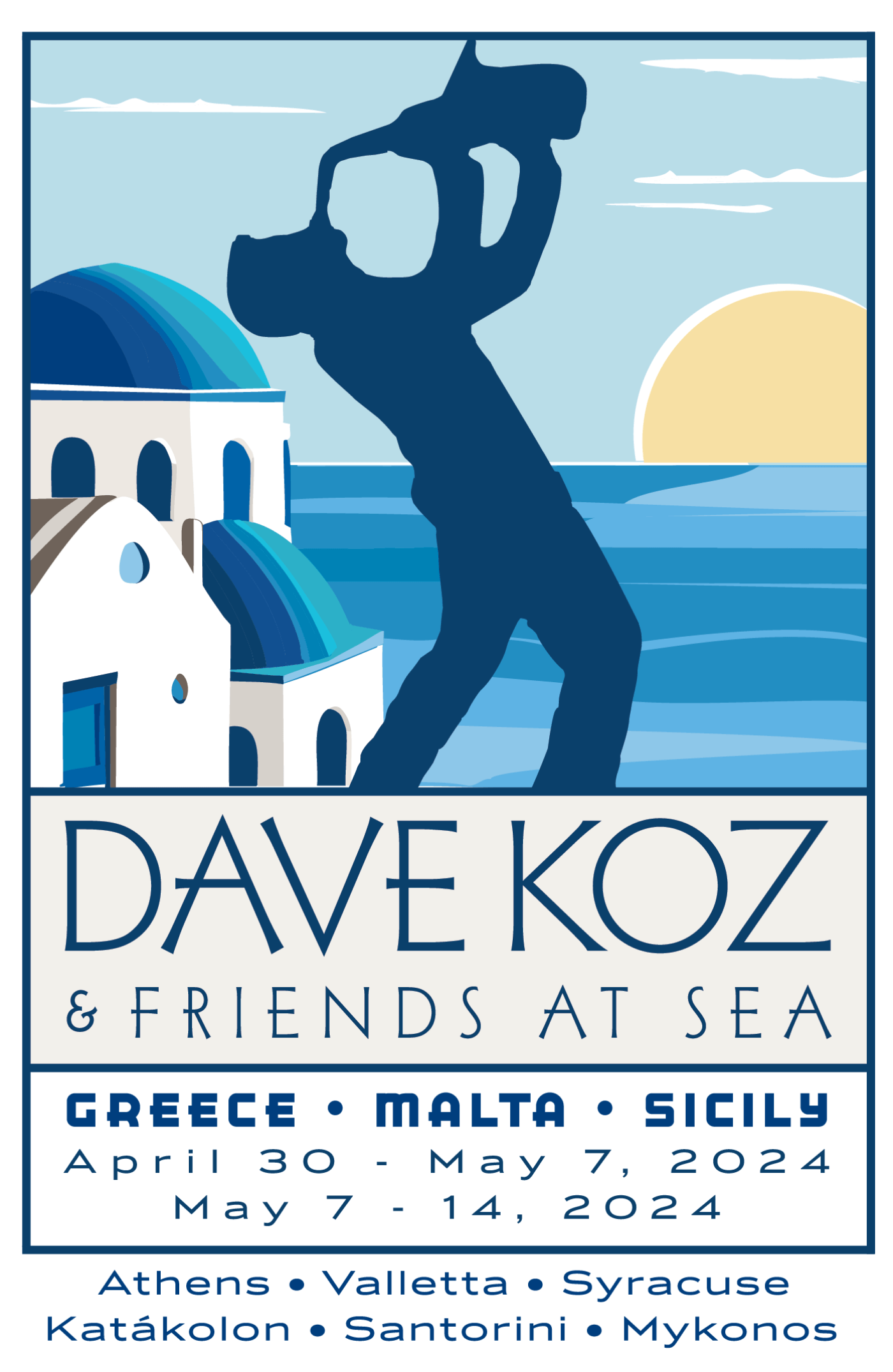 2024 DAVE KOZ & FRIENDS AT SEA CRUISE Logo