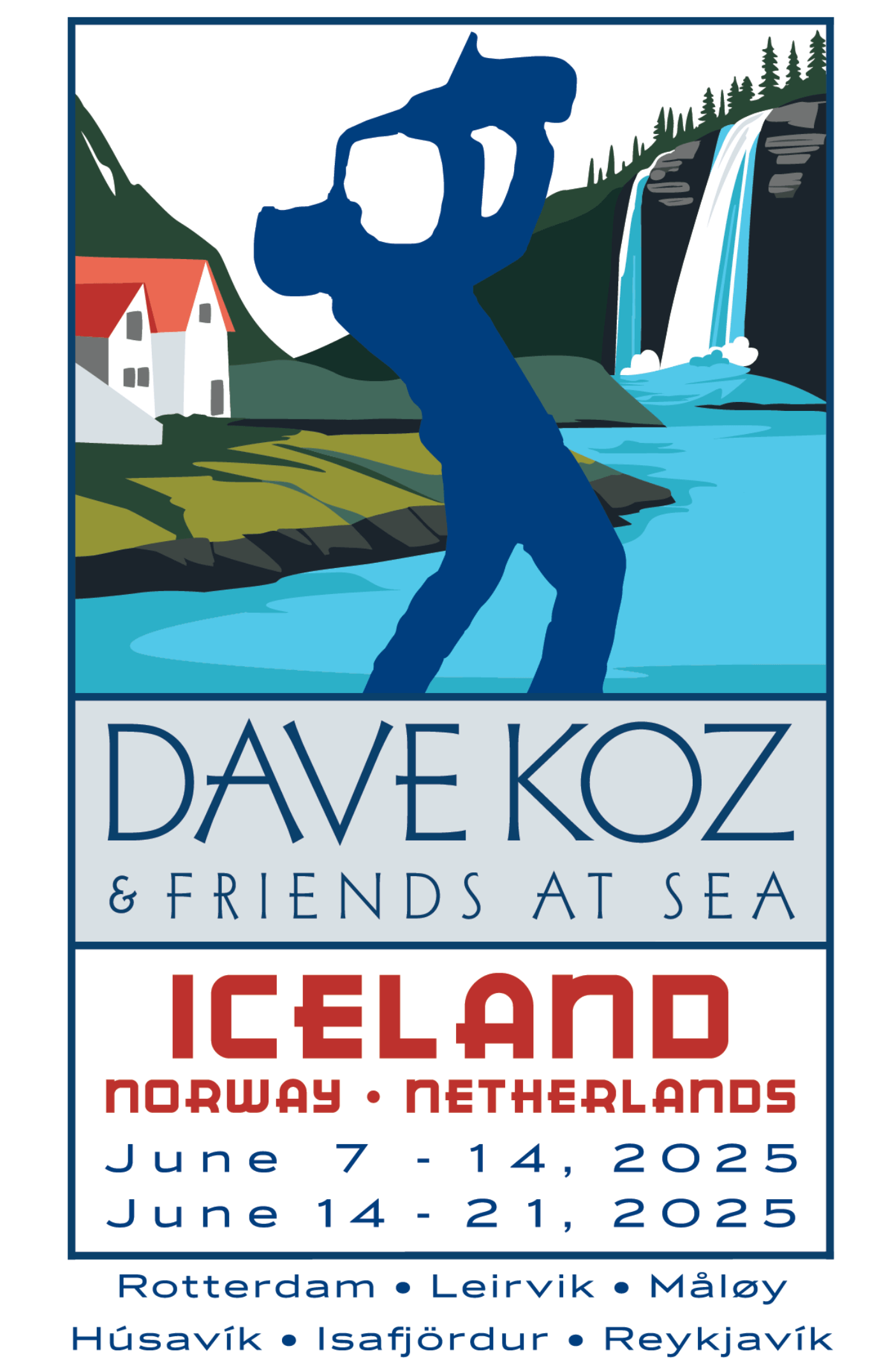 2025 DAVE KOZ & FRIENDS AT SEA CRUISE Logo